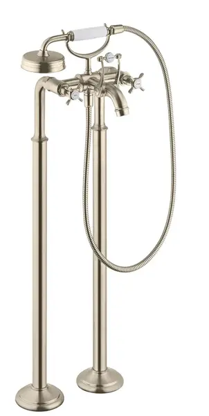 Axor Montreux - Vanová baterie na podlahu, kartáčovaný nikl 16547820