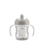 CHICCO Hrneček Training s držadly grey, 6m+ 200 ml