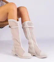 D/CEO Black cowboy boots on the block heel Abigail