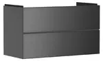 Hansgrohe Xevolos E - Umývadlová skrinka 98x58x48 cm, 2 zásuvky, matná sivá/metalická sivá 54183770
