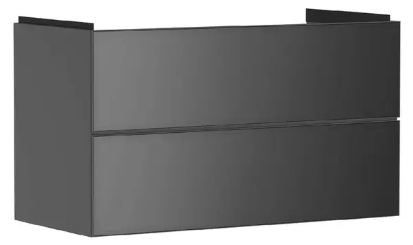 Hansgrohe Xevolos E - Umývadlová skrinka 98x58x48 cm, 2 zásuvky, matná sivá/metalická sivá 54183770