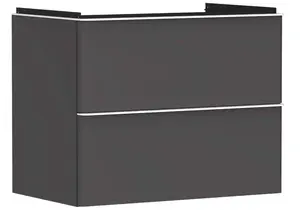 Hansgrohe Xelu Q - Umývadlová skrinka, 63x78x50 cm, 2 zásuvky, matná sivá/matná biela 54028700