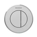 Geberit Splachovacie systémy - Oddialené ovládanie splachovania typ 10, 2-činné, pre nádržku pod omietku 8 cm, easy to clean, matný chróm 116.056.JQ.1