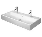 Duravit Vero Air - Dvojumyvadlo nábytkové 100x47 cm, s přepadem, s otvory pro baterie, bílá 2350100026