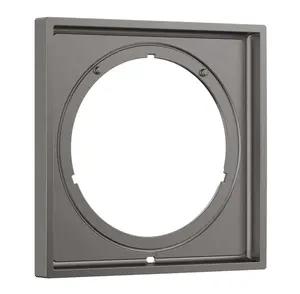 Axor ShowerSelect ID - Predĺženie 17x17 cm, kefovaný čierny chróm 13641340