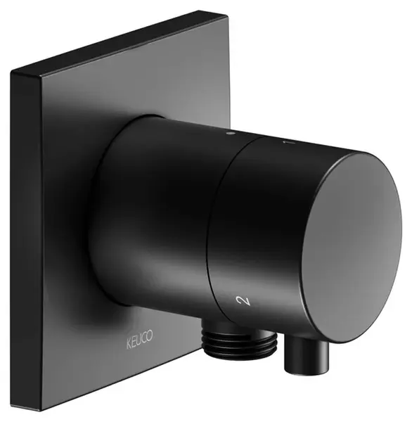 Keuco IXMO - Ventil pod omietku na 3 spotrebiče, s pripojením sprchy, matná čierna 59548371102