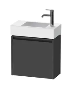 Duravit Ketho.2 - Umývadlová skrinka, 44x48x24 cm, 1 dvierka, pánty vpravo, grafit mat K25072R49490000