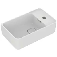 Ideal Standard Strada II - Umývadielko, 45x27 cm, s prepadom, otvor na batériu vpravo, s Ideal Plus, biela T2994MA