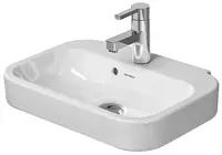 Duravit Happy D.2 - Umývadielko, 50x36 cm, s prepadom, s otvorom na batériu, biela 0709500000