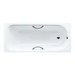 Kaldewei Advantage - Obdĺžniková vaňa Saniform Plus Star 345, 160x75 cm, s otvormi na držadlá, biela - vaňa, celoplošný antislip, Perl-Effekt, otvory 