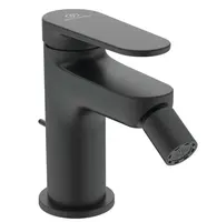 Ideal Standard Cerafine Nuovo - Bidetová batéria s výpusťou, hodvábna čierna BD775XG