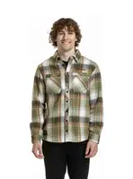 Meatfly pánská košile Woody Premium Green / Brown | Zelená | Velikost M