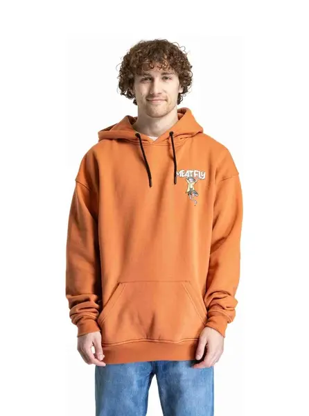 Meatfly unisex mikina Fry Sunbrun | Hnědá | Velikost XL/XXL