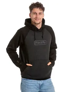 Meatfly pánská technická mikina Gravel Heather Black / Black | Černá | Velikost S