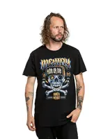 Meatfly pánské tričko Crossbones Black | Černá | Velikost S | 100% bavlna