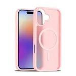 JP MagFit Colour MagSafe obal s N52 magnetem, iPhone 17, světle růžový