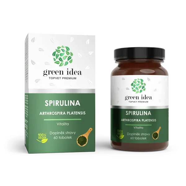 Spirulina bylinný extrakt – kapsuly 60 ks – Green idea