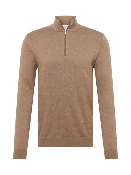 SELECTED Sveter 'Berg'  hnedá