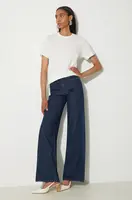 Džíny Kenzo Ayame Regular Waist Fit Jeans dámské, high waist, FE62DP2176F2.DD
