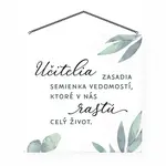 Ceduľka s textom - Učiteľ ALBI