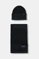 Bavlněná čepice a šála Marc O'Polo šedá barva, 530502209024