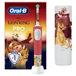 Oral B Elektrický zubní kartáček s cestovním pouzdrem Pro Kids Lví král