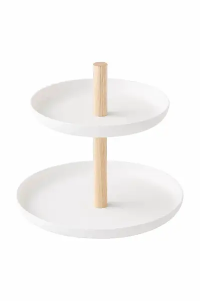 Stojan na šperky Yamazaki Tosca 16 x 16 x 15 cm bílá barva