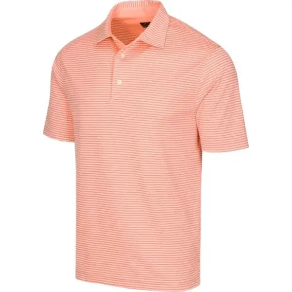 GREGNORMAN PROTEK ML75 STRIPE POLO Pánské golfové polo triko, lososová, velikost
