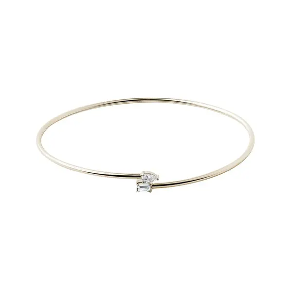 Flexi náramek s diamanty ve žlutém 14k zlatě KLENOTA