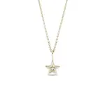 Prívesok hviezdička zo žltého zlata s diamantom KLENOTA