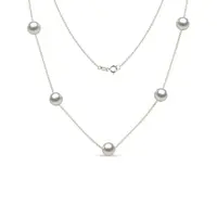 Zlatý náhrdelník s Akoya perlami KLENOTA