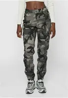 Dámské kalhoty Camo Cargo s vysokým pasem tmavé masky