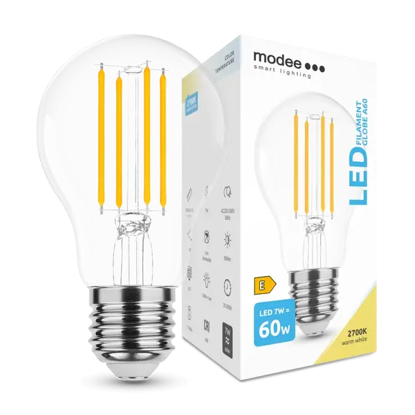 Modee LED žiarovka Filament Globe A60 7W E27 806 lm teplá biela (ML-A60F2700K7WE27)