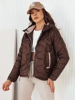 Dámska prešívaná bunda OLMOS Farba kávová DSTREET