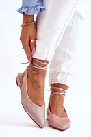 Boto Vázané Baleríny S Kamínky Béžové Mavis