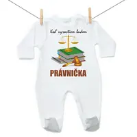 Boodyy Overal Keď vyrastiem budem právnička 74 (6-9 mesiacov)