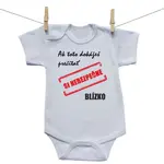 Boodyy Body s krátkym rukávom Nebezpečne blízko 80 (9-12 mesiacov)