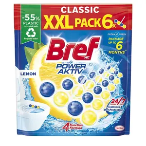 Bref Power Aktiv tuhý WC blok Lemon