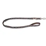 Prepínacie vodítko Red Dingo s modrými bodkami hnedé, šírka: 25 mm