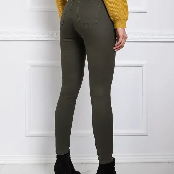 Khaki kalhoty pro ženy RUE PARIS