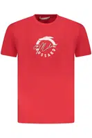 TRUSSARDI MEN'S SHORT SLEEVE T-SHIRT RED