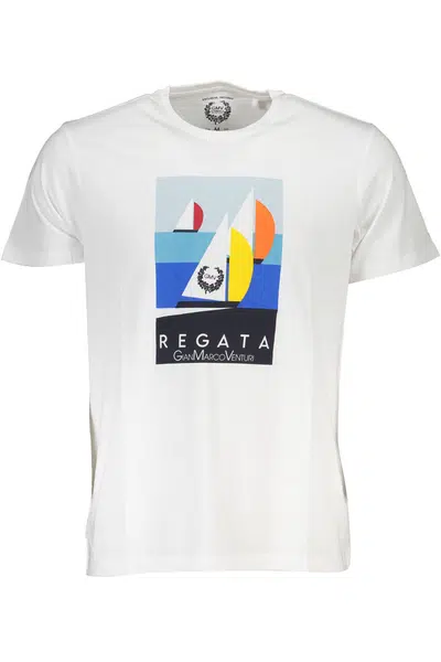 GIAN MARCO VENTURI MEN'S SHORT SLEEVE T-SHIRT WHITE