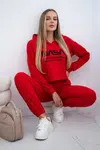 Set with red print