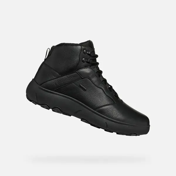 Black Men's Ankle Boots Geox Nebula + Grip AB - Men