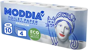 MODDIA Toaletní papír 4vrstvý 10 ks