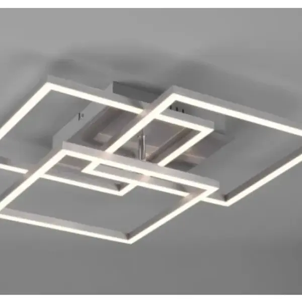 Stropní/nástěnné LED osvětlení Mobile, matný nikl, hranaté
