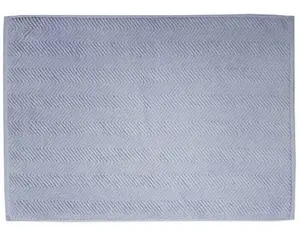 Koupelnová předložka Ocean, BIO bavlna, holubí modrá, 50x70 cm