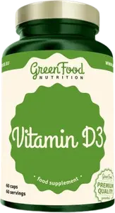 GREENFOOD NUTRITION Vitamin D3 60 kapslí