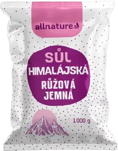 ALLNATURE Himalájská sůl růžová jemná 1000 g