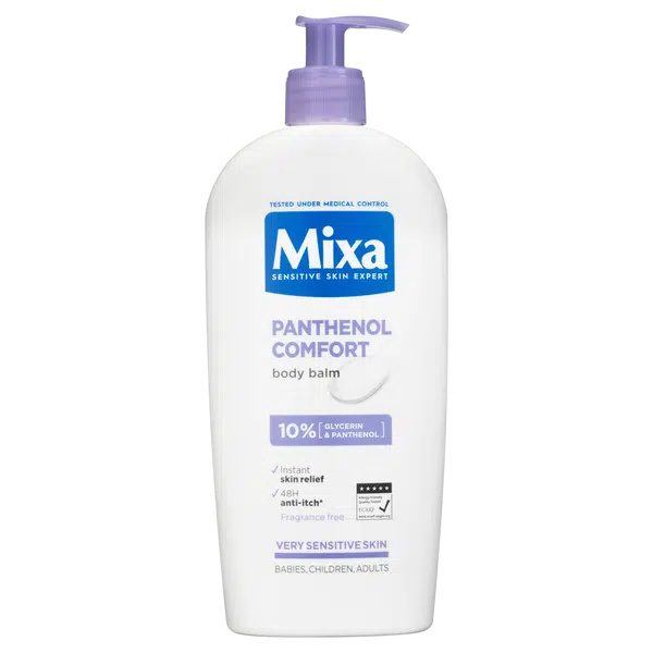 MIXA Panthenol Comfort zklidňující tělové mléko pro velmi citlivou pokožku 400 ml